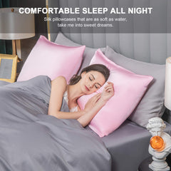 SIYUAN kids silk pillowcase highlights skin-friendly, anti-frizz benefits.
