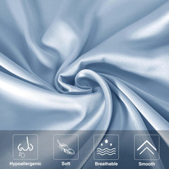 SIYUAN Mulberry silk pillowcase hidden zipper detail for secure fit.