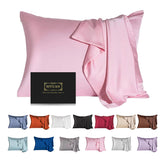 SIYUAN mulberry silk toddler pink pillowcase with hidden zipper for secure overnight fit.