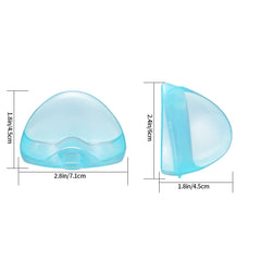 Siyurongg pacifier-case-closed-top-latch securely seals contents for travel.