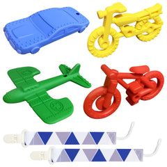 SJDSND teething toy aircraft shape soothes gums and supports hand-eye coordination.