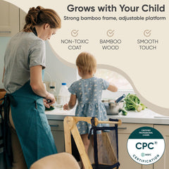 SK SMART KIDS adjustable height grows with kids through early kitchen exploration
