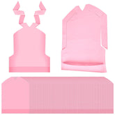 Skicuff watery red bib front view shows full-coverage protection during meals.
