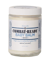 Skincando Combat Ready Baby Balm bottle — all natural baby moisturizer for delicate skin.
