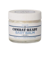 Skincando Combat Ready Skin Balm jar showcases organic moisturizing for baby and kid skin