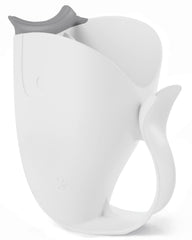 Skip Hop MOBY tear-free rinse cup channels water away from eyes for calmer baths.
