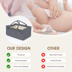 Skycase caddy with removable dividers keeps items sorted during mess-free outings.