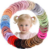 SKYii baby hair ties colorful pack for quick gentle ponytails.