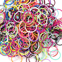 SKYii soft rubber and nylon hair ties with seamless design.