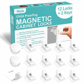 Skyla Homes magnetic cabinet locks pack shown for quick childproofing