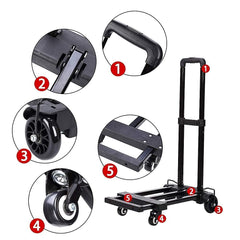 SkylarkJoy car-seat-trolley-one-button-collapse enables quick setup and storage.
