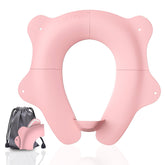 SKYROKU foldable seat in flat-fold view for travel convenience.