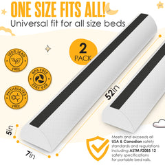 Sleepah bed rail features soft plush fabric and memory foam for gentle nightly support