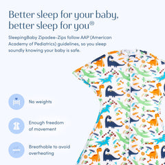 SleepingBaby roomy hip design supports healthy leg movement.