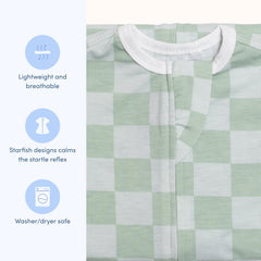 SleepingBaby Zipadee-Zip's roomy fit supports leg movement and hip comfort