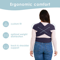 Sleepy Wrap portable design fits in a diaper bag for on-the-go use.