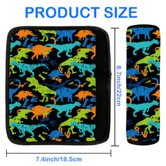 SLEILIN seat belt cover dinosaur black adjustable Velcro for universal fit