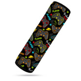 SLEILIN seat belt cover closeup in neoprene for comfortable kid rides