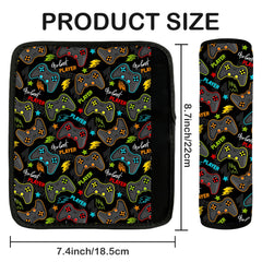 SLEILIN seat belt pad soft fabric view highlighting anti-friction protection