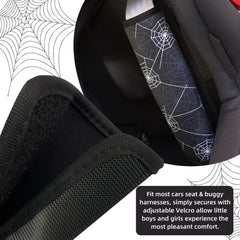 SLEILIN seatbelt pad with Velcro adjustment enables quick secure fits.