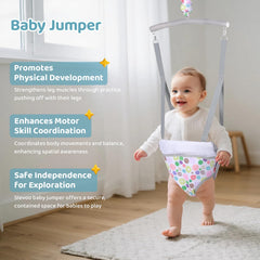 Slevoo Baby Jumper space-saving setup keeps living rooms open