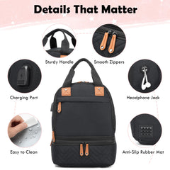 SLINRKE Spectra bag waterproof material protects contents during travel.