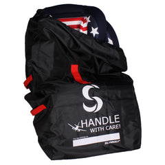 SLYNNAR car seat travel bag front view protects seats during air travel
