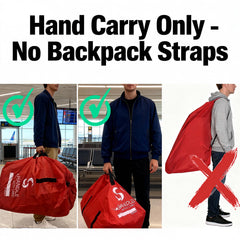 SLYNNAR car seat travel bag reinforced material resists rips during handling