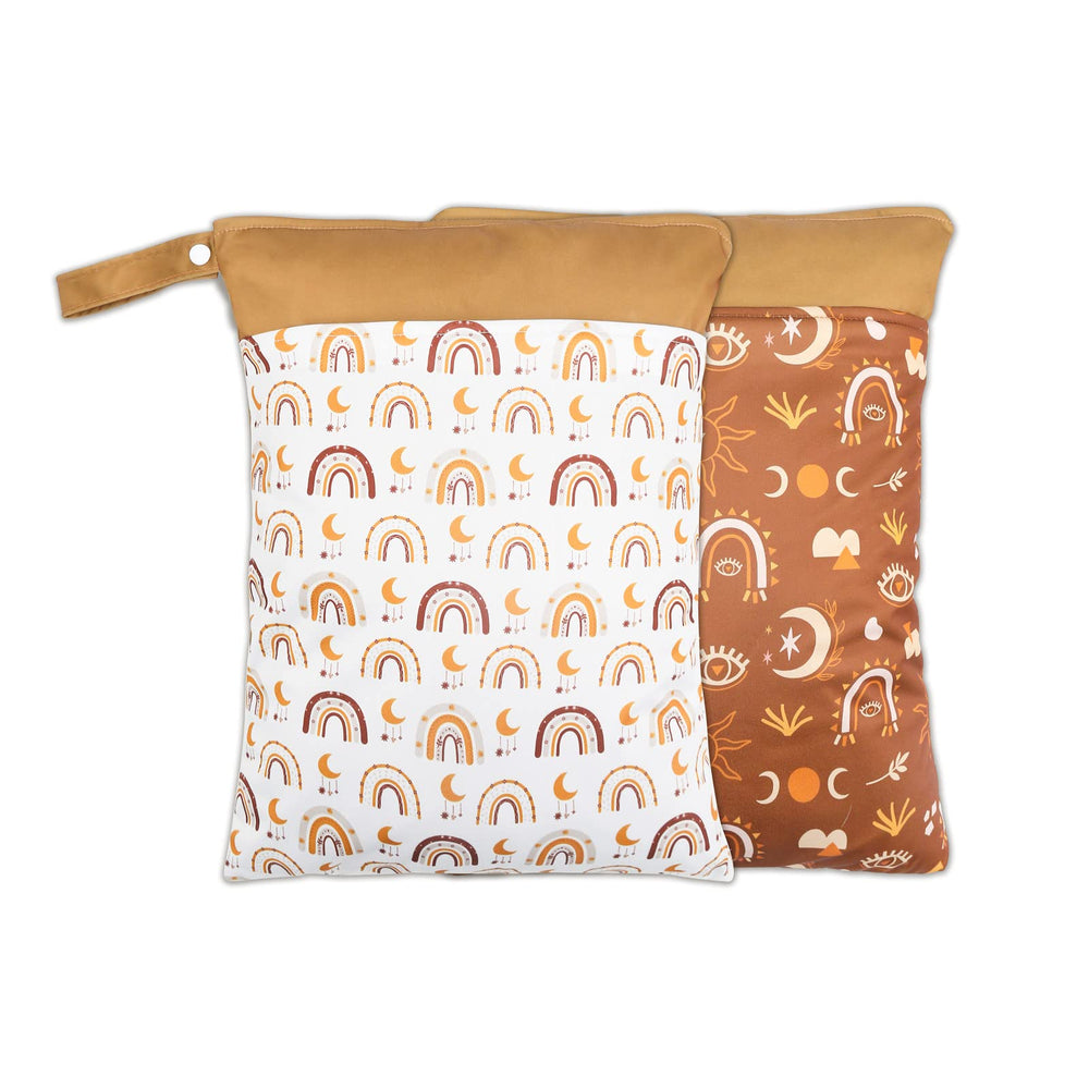 Smarbore wet-dry bags dual compartments: keep wet and dry items separated on the go.