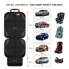SMART ELF car seat protector non-slip backing keeps seats secure during rides