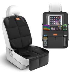 SMART ELF non-slip backseat organizer front view keeps toys within reach.