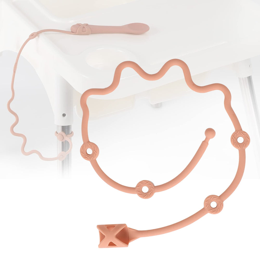SMAutoLife baby spoons self-feeding orange set aids easy grip during meals.