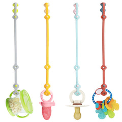 SMAutoLife toy safety straps 4pk pack securely keeps toys within reach.