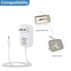 Smays 5-foot cord charger enables flexible placement in a nursery.
