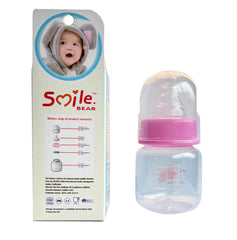 Smile Bear BPA-free leakproof cap ensures safe, spill-free bottle closures.