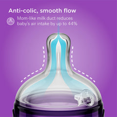 Smilo slow-flow nipple designed for 0โ3 months feeding pace