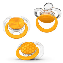 Smilo pacifier orthodontic design supports soothing and potential dental development.