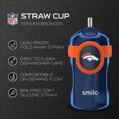 Smilo spill-proof lid reduces leaks during travel and daycare adventures.
