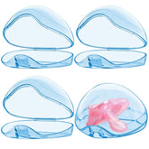 Smlpuame pacifier case - transparent box protecting pacifier from dust, ideal for on-the-go use.