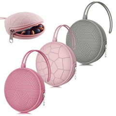 Smlpuame pacifier holder case power rose open shows portable, hygienic storage on the go.