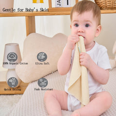 Smluckyg baby washcloths stripes pack shot β lightweight, quick-drying for daily baby care