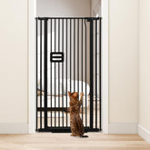 Smonter 55in extra-tall gate provides reliable containment for dogs and cats at home.
