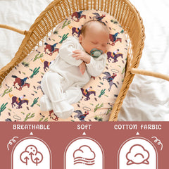 SmoothNovelty cowboy print sheet showcases jockey and cactus motifs to inspire imagination.