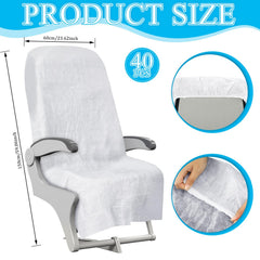 SmoothNovelty train seat cover keeps public seating clean during travel.