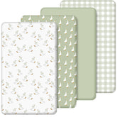 SmoothNovelty Silly Goose crib sheet 4-pack for standard cribs promoting cozy, wrinkle-free sleep.