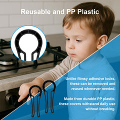 smrtcol gas stove knob lock on stove shows reliable access control for adults and kids safety