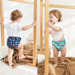 SMULPOOTI waterproof diaper cover keeps outfits dry during outings.