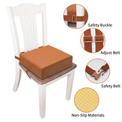 SMZCTYI booster seat with zipper-clean cover emphasizes easy washable surface.