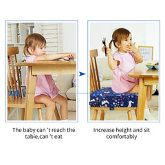 SMZCTYI booster seat in use at dining table boosts child's height accessibility