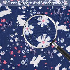 SMZCTYI navy blue rabbit pattern detail enhances kid-friendly appeal and comfort